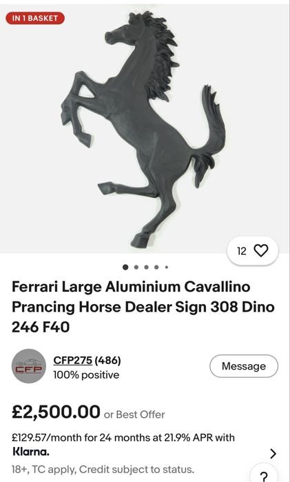 Sigla Ferrari , impecabila