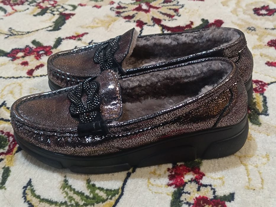 Зимние туфли на платформе