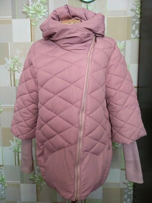 Женская куртка с шалевым воротником на 46/48