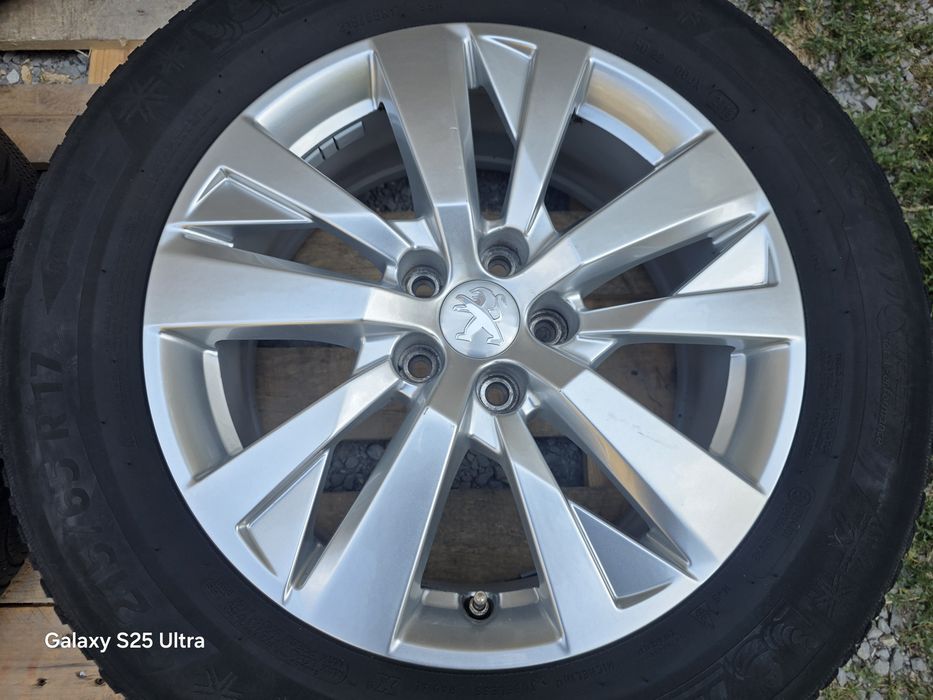 Лети джанти 17ки 5х108 Peugeot + зимни гуми 215/65/17 Michelin