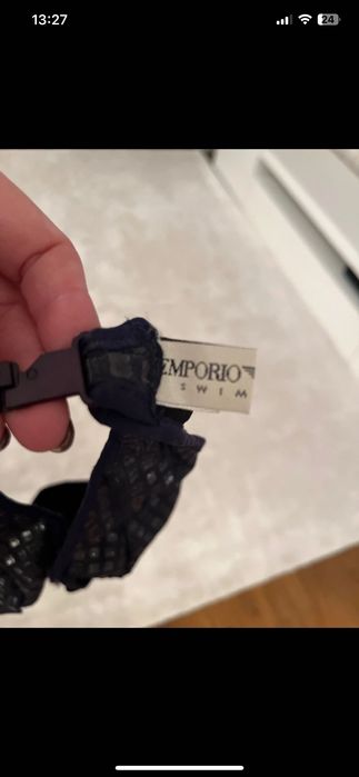 Emporio Armani Бански Размер S-M тъмно син цвят
