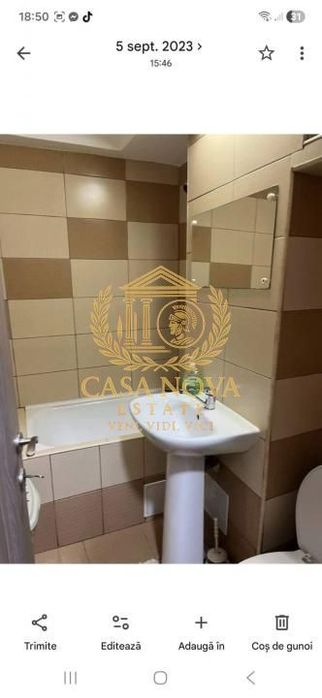 Apartament 1 camera, balcon inchis, parcare – zona Garii
