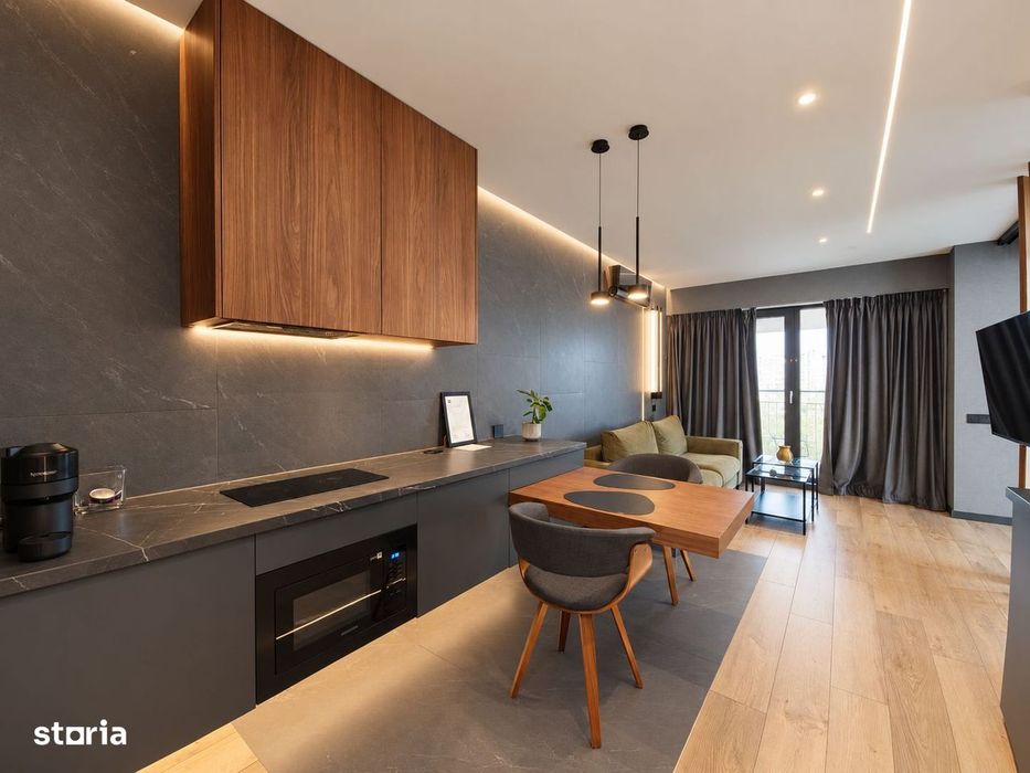 Apartament 2 camere, ultrafinisat, etaj 15, panorama asupra orasului