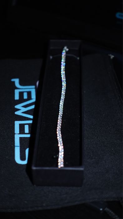 Bratara Tennis cu Diamante VVS1 Moissanite din argint 925 si Aur 18k