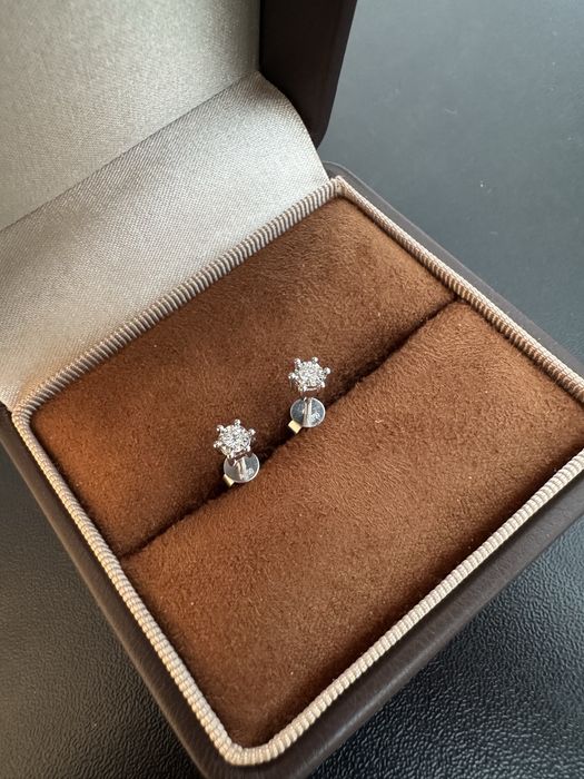 Набор серьги кольцо золото 750пр. с бриллиантами