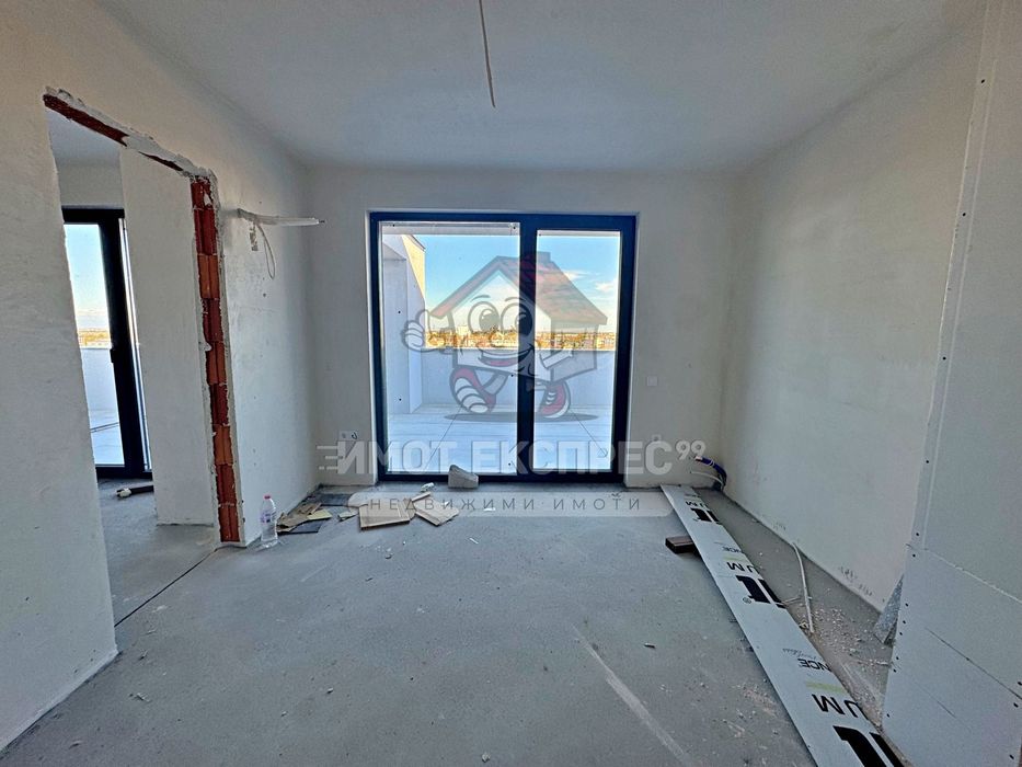 Тристаен апартамент, ново строителство, голяма тераса и гледка, Запад