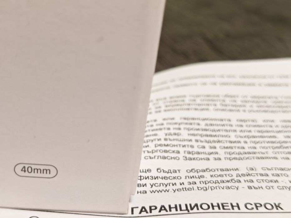 ЗАПЕЧАТАН 40mm Samsung watch 8  BT Yettel Гаранция 2028 Silver