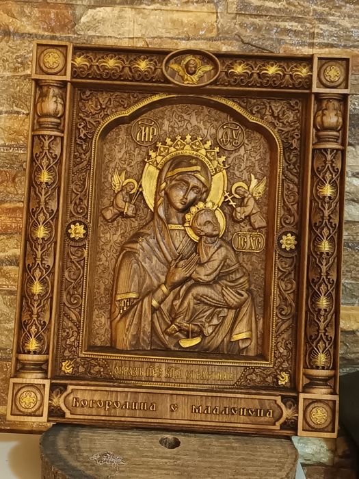 Икона.св.Георги.Николай,Михаил и др.