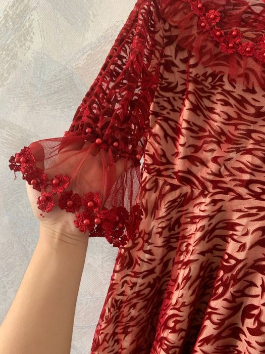 Вечерний платье фиолетовый куйлак полный карсет