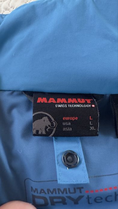 Geacă tehnică Mammut DRYtech impermeabilă, mărimea L, stare excelentă