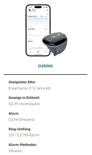 Viatom / Wellue O2 Ring™ - Кислороден монитор с пръстен