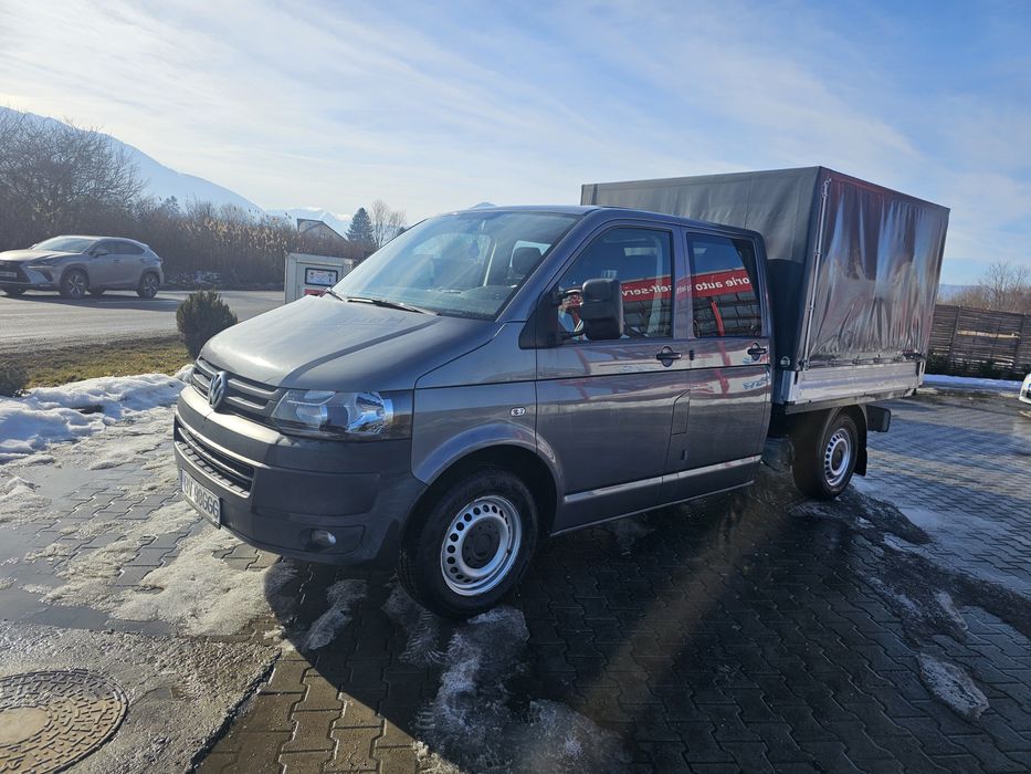 Vânt Vw Transporter T5  Doka 2015     140 CP  6 locuri cu Prelata