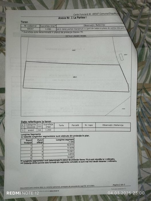 Teren de vanzare-Les