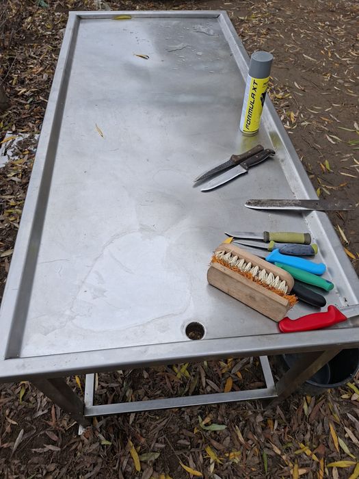 Masa de inox. 1500 x 600