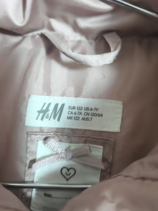 Зимно яке за момиче H&M 122