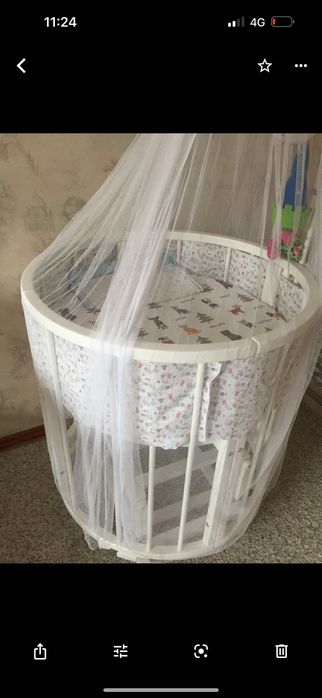 Продам кроватку трансформер с маятником