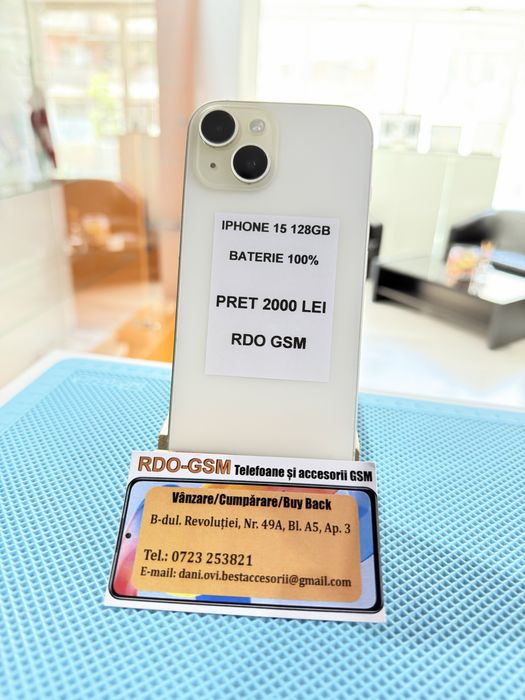 Iohone 15 128Gb Neverlock/Garantie