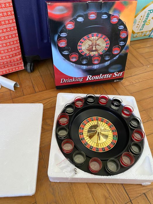 Игра рулетка с шотове, алкохолна рулетка