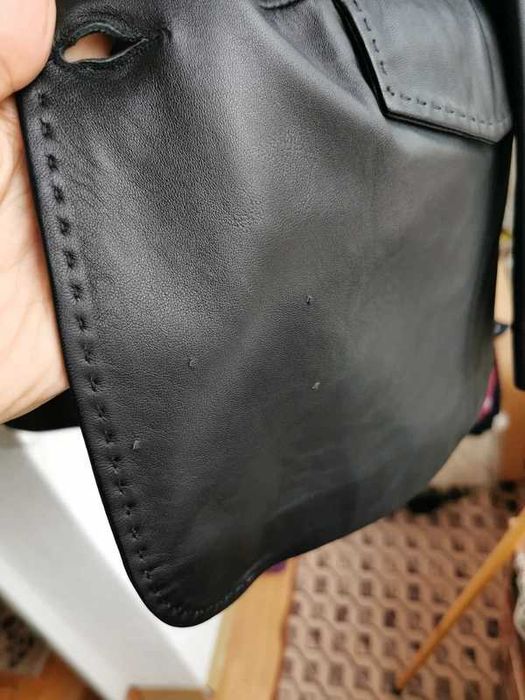 Sacou din Piele Veritabilă – Made in Italy (Nou)