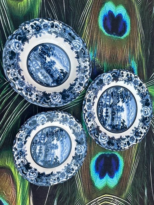 Set de farfurii si castronele pt 3 persoane, stoneware, nou, Karaca