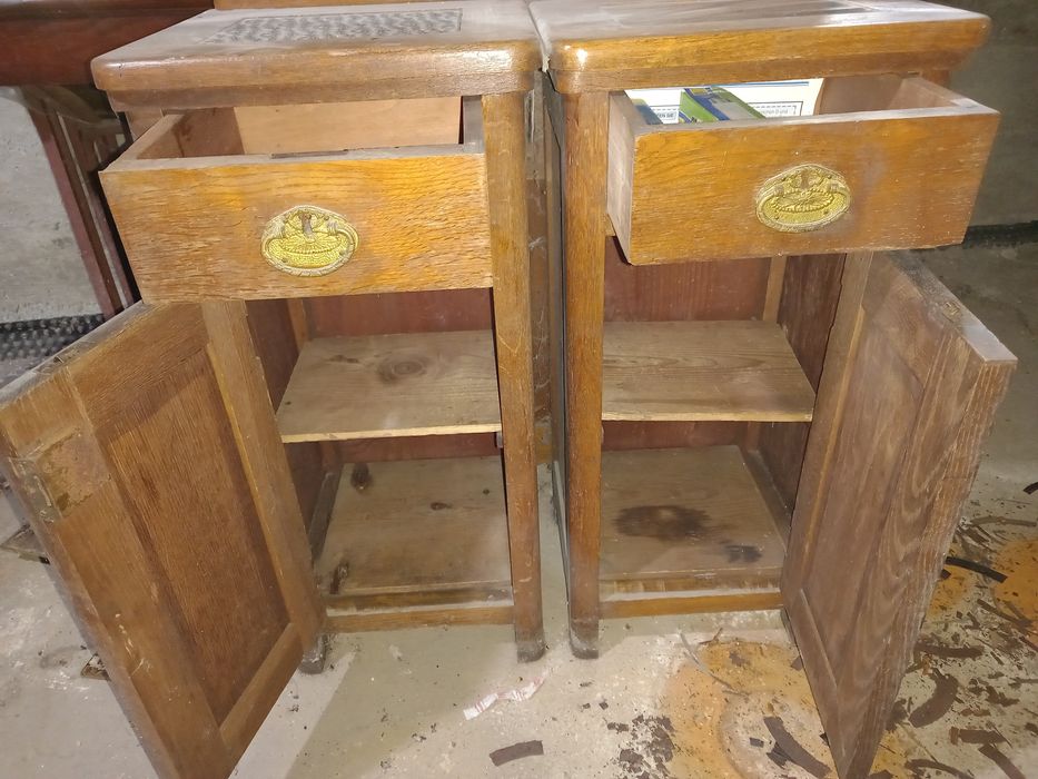 Comodă cu oglindă lemn masiv