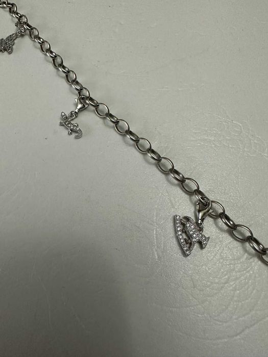 BRATARA ARGINT 925 - De firma: AGHATA - Cu Charmuri - Made in France !