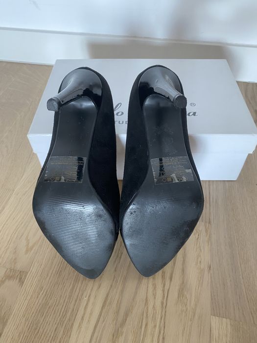 Pantofi de piele cu toc inalt