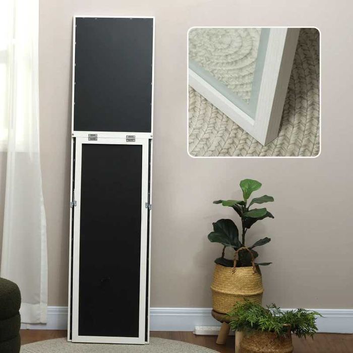 HOMCOM Огледало в цял ръст 40x160см LED осветление сензорно управление