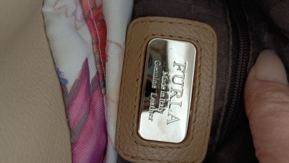 Сумка Furla 2way, кожаная, оригинал, б)у