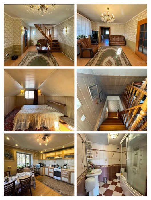 Дом с мансардой и  с гаражом в городе