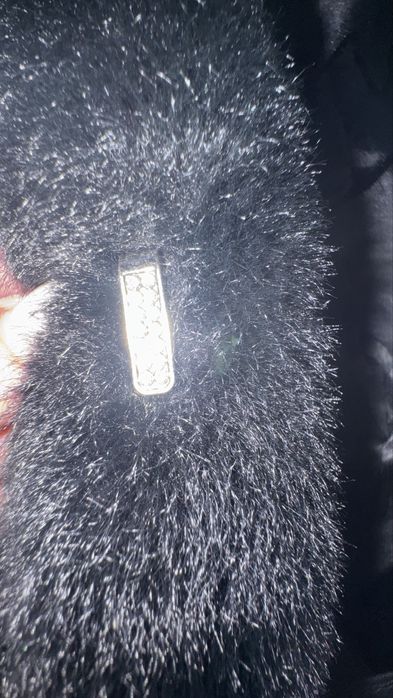 Шуба эко черный бриллиант