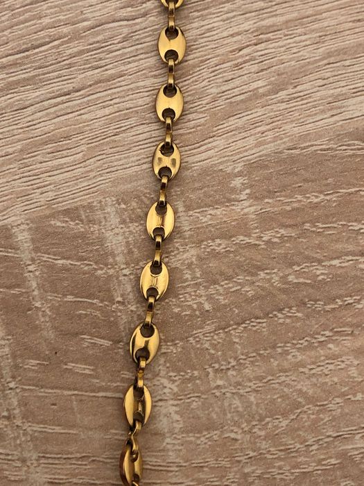 Lanț oțel inoxidabil placat cu aur de 18k