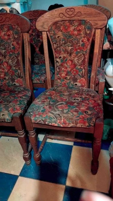 Комплект столове 4 бр - класически барок