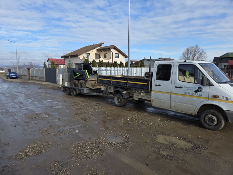 Bob cat ,cilindru compactor,escavator,agregate balastiera Moloz