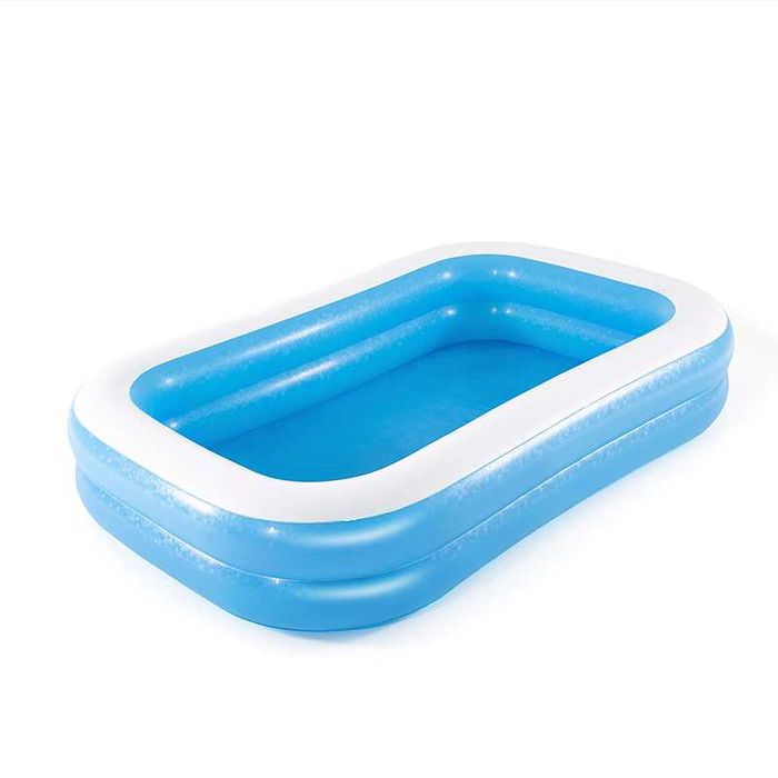 Piscina gonflabila de exterior,dreptunghiulara,pentru toata familia,dimensiuni 260*175*51 cm,cu 2 inele