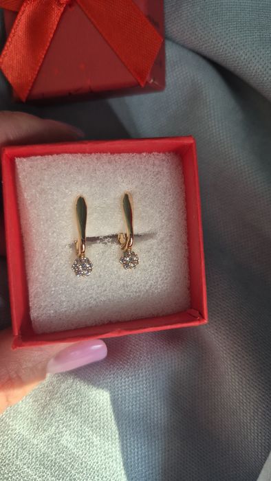 Продам серьги под золото