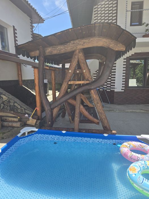 Vand leagan de gradina din lemn masiv