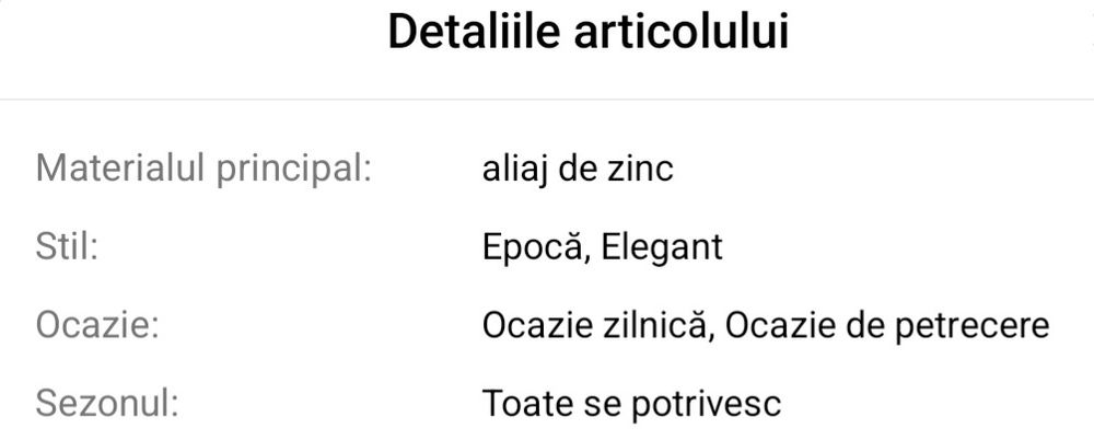 Set bratari reglabile aurite 7 buc.