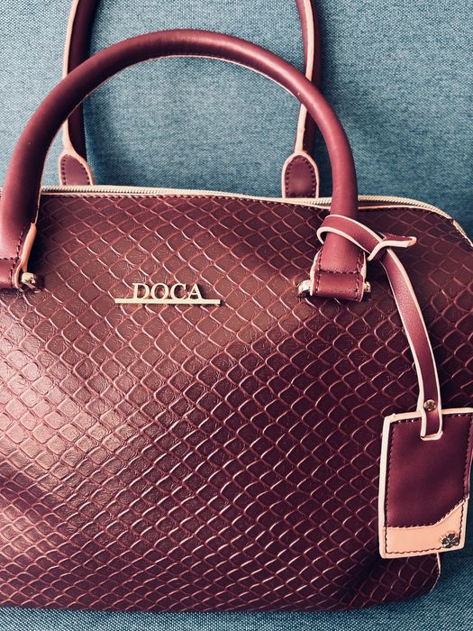 Намалени! Палто и чанта в бордо