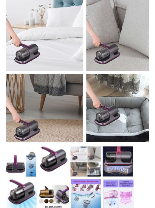 Aspirator UV Anti-Acarieni cu Tehnologie Avansata - Sterilizare 99% si
