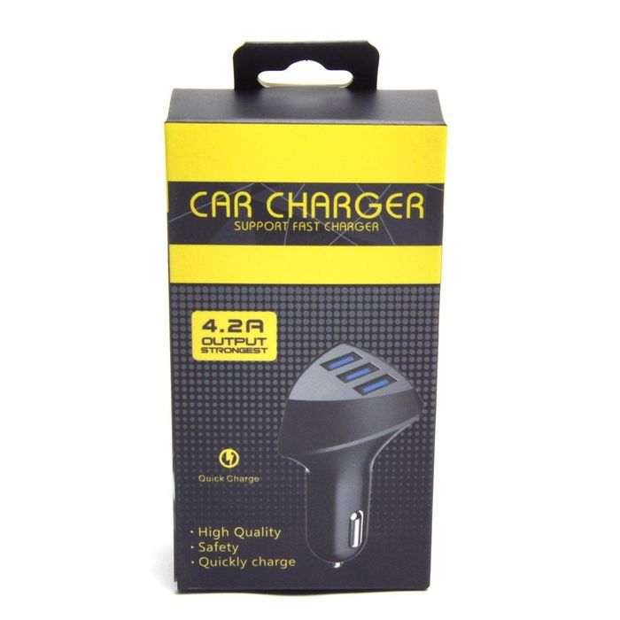 Триъгълно зарядно за телефон за автомобил.