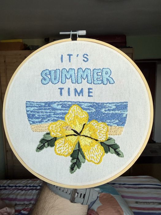 Gherghef brodat manual – “It’s Summer Time”