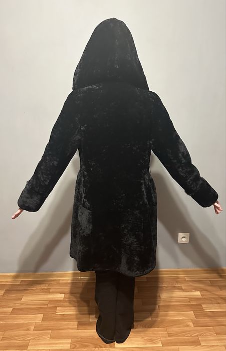 Шуба мутон + норка