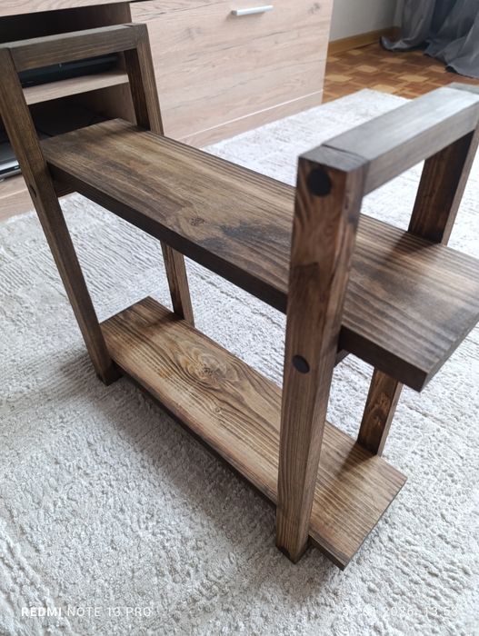 Деревянная полка в стиле лофт