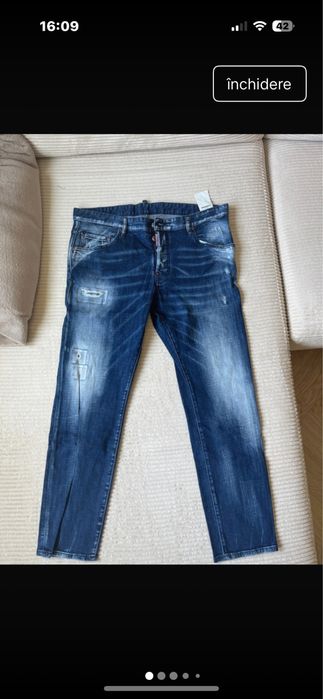 Jeans DSQUARED2 albastri barbati