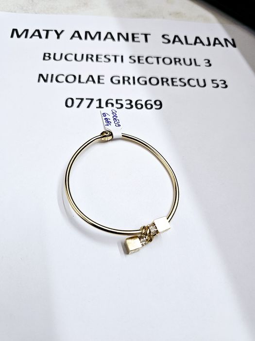 Vand bratara din aur 14 k 6.68 g cod 639
