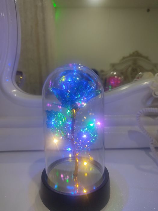 Роза в колбе ночник