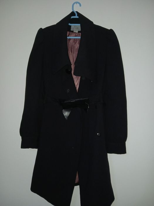 Palton negru elegant H&M – mărimea S 36