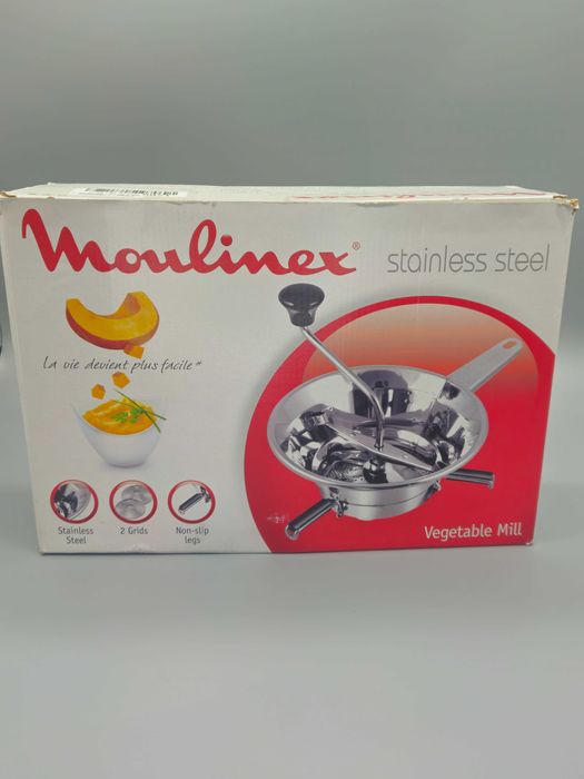 Ръчна мелачка за зеленчуци Moulinex Inox с 2 решетки!