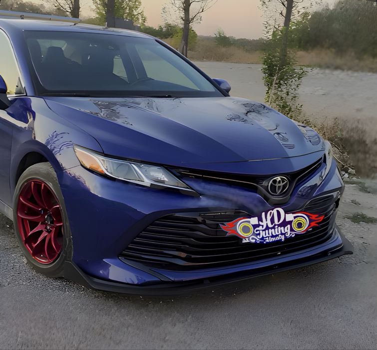 Губа на передний бампер Camry 70